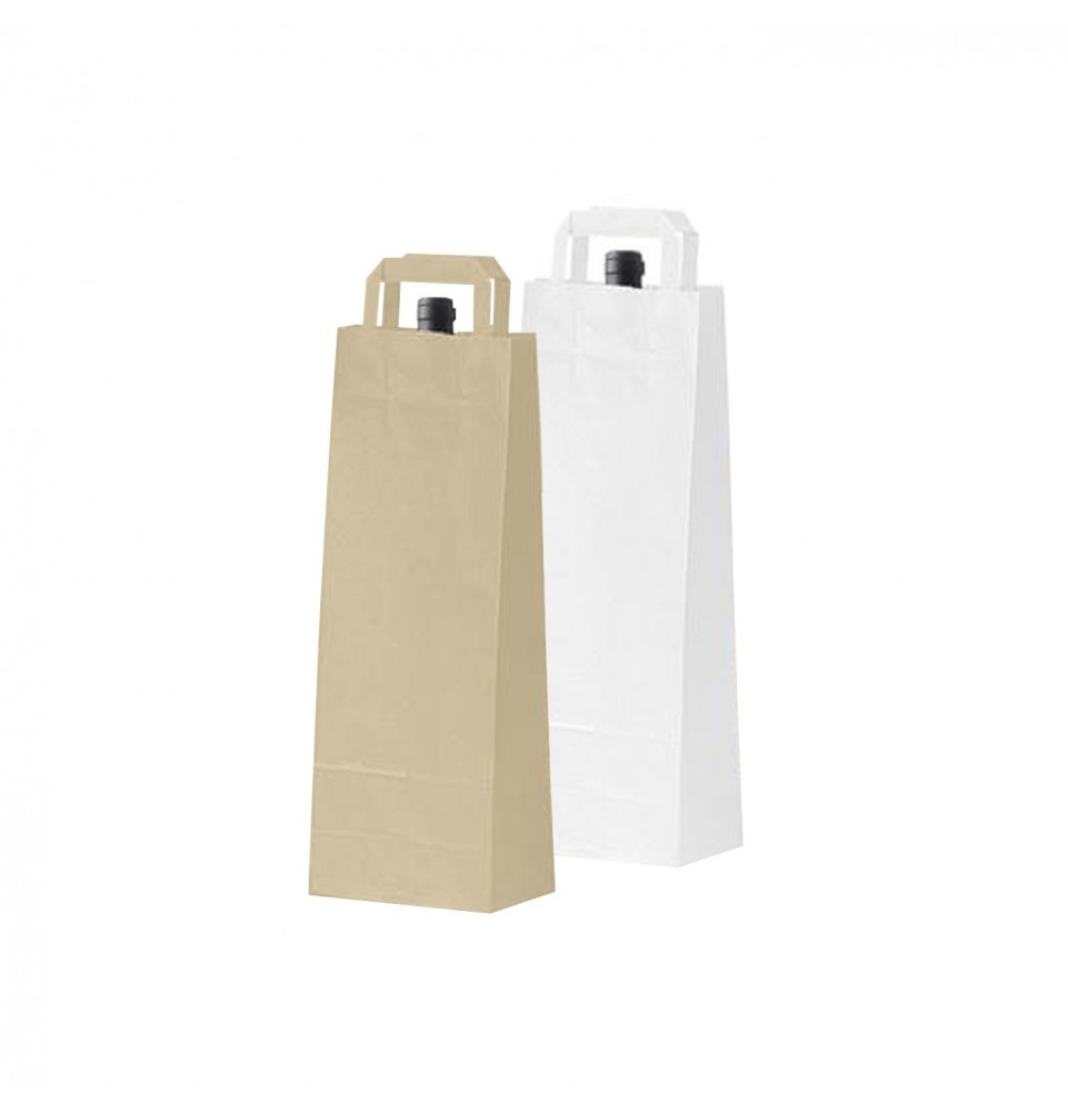 Bolsas de papel asa plana - Base estándar